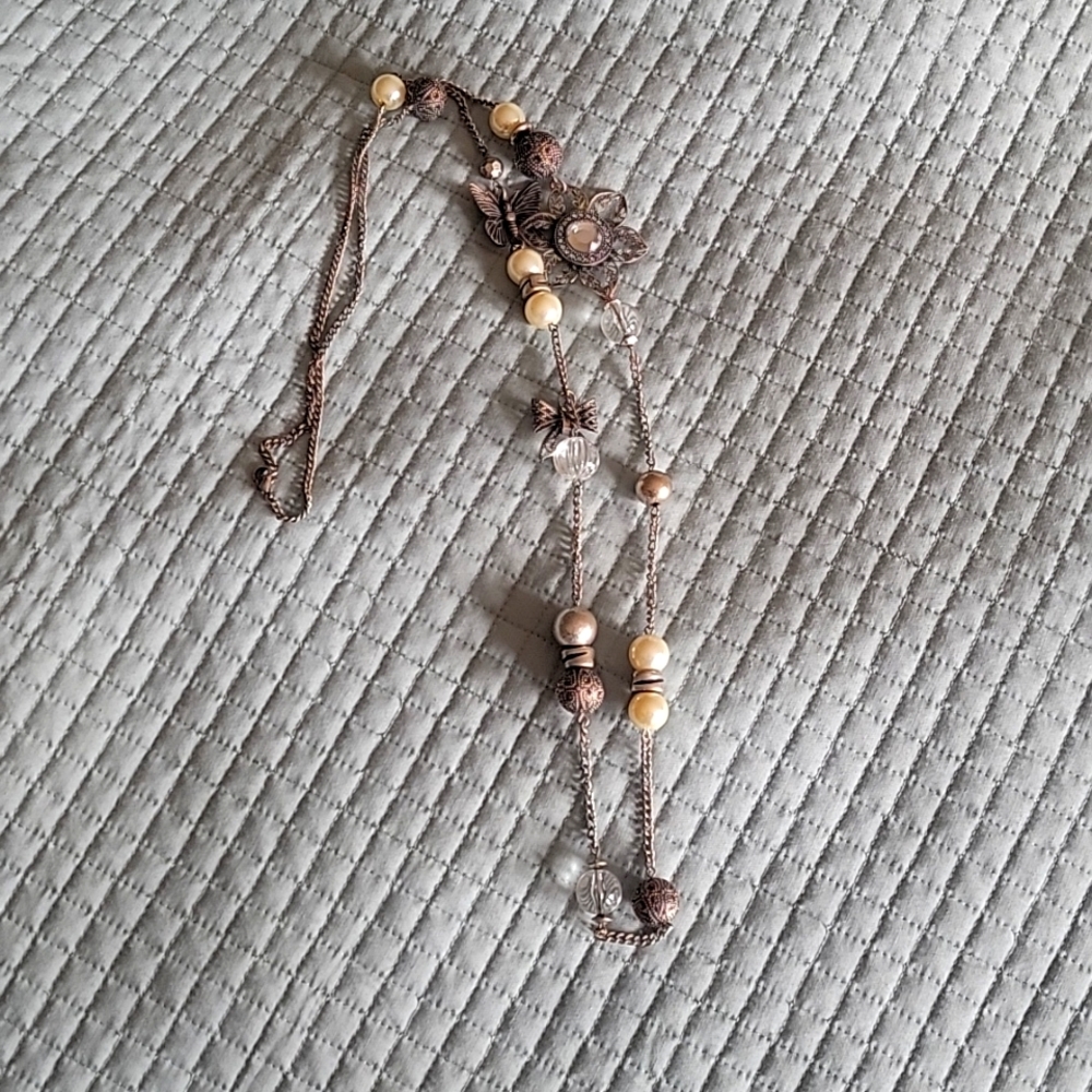 Silver Spring themed statement necklace